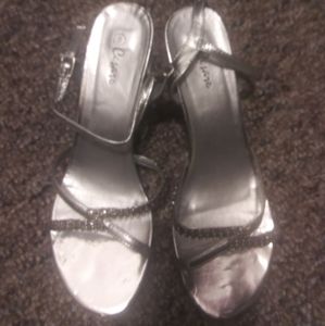 Silver shoes